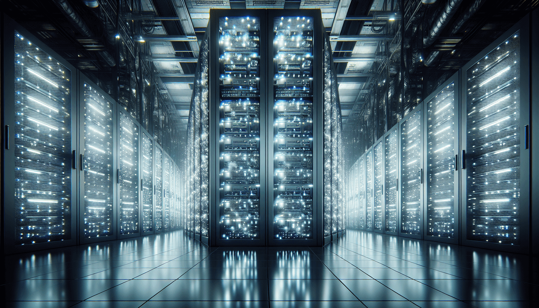 Futuristic server room